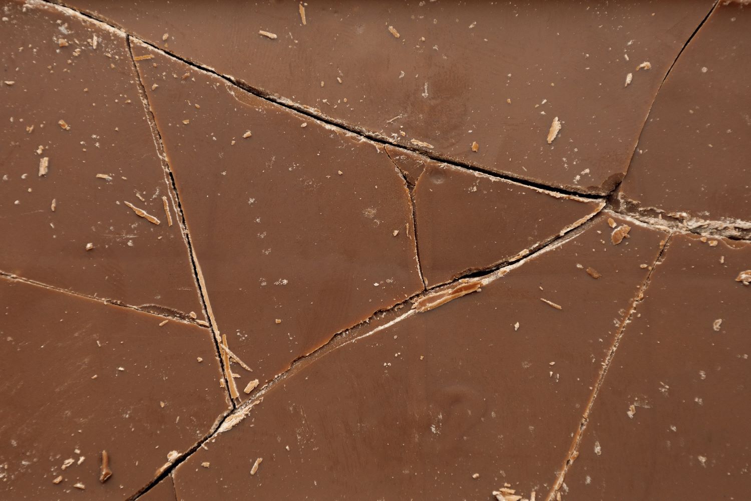 up close picture of broken up chocolate